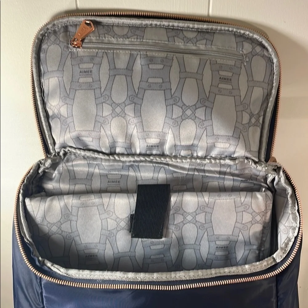 Aimee Kestenberg Blue Structured Backpack with Durable Fabric